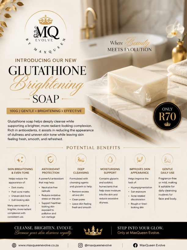 MaxQueen Evolve Glutathione Brightening Soap